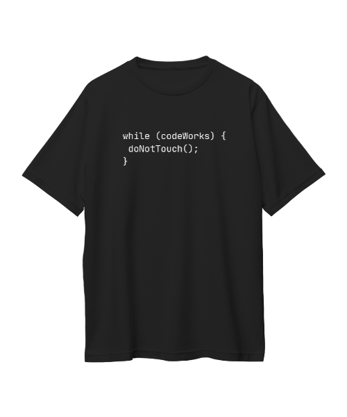 CODE WORKS; NO TOUCH ( BLACK )