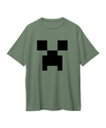Minecraft Creeper Oversized T-Shirt (180 GSM)