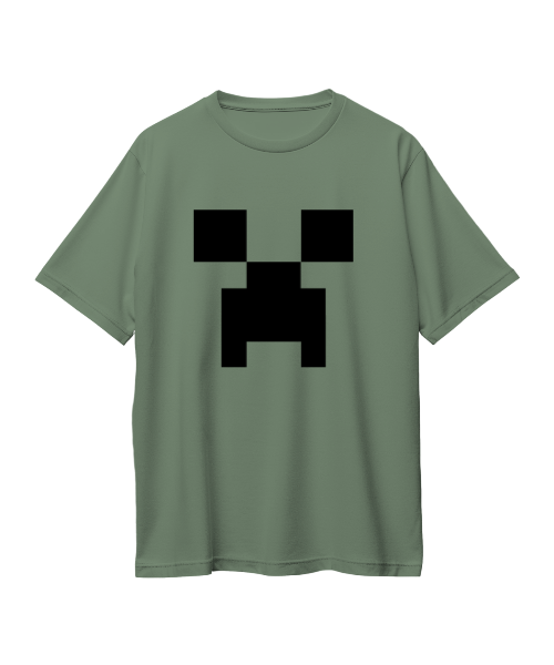 Minecraft Creeper Oversized T-Shirt (180 GSM)